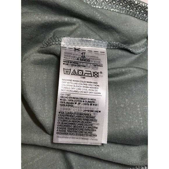 Old Navy Boy's Size 4T Shirt Tank Top Patterned Sleeveless Casual Green New - Picture 3 of 11